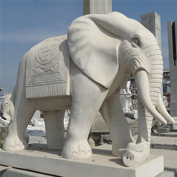 石雕动物石大象石雕大象制作石材石雕厂